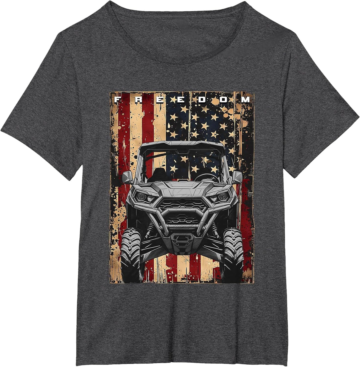 Off Road Quad ATV T-Shirt - Dark Heather Grey
