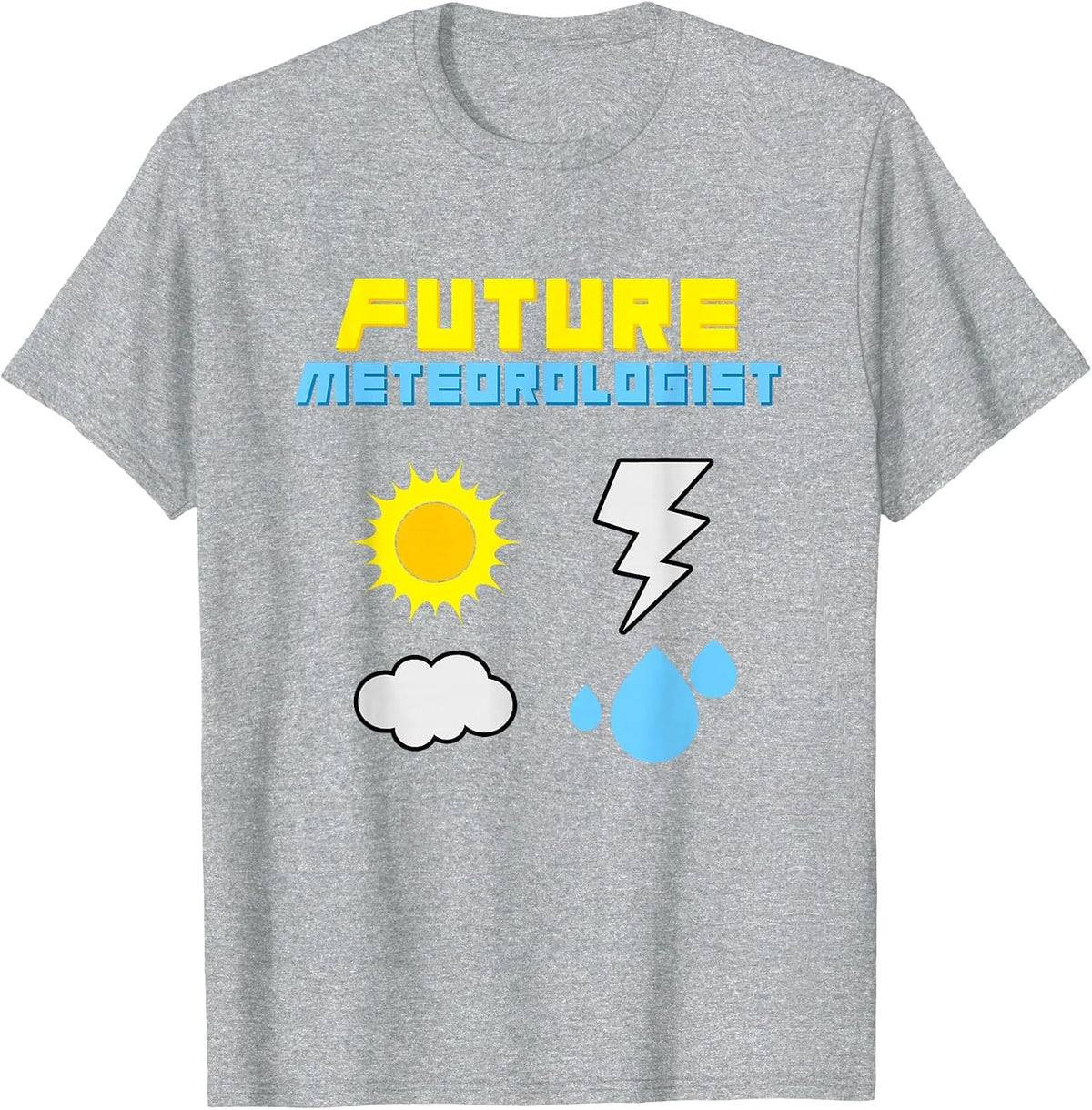Future Meteorologist T-Shirt Weather Sun Rain Storms T-Shirt - Heather Grey