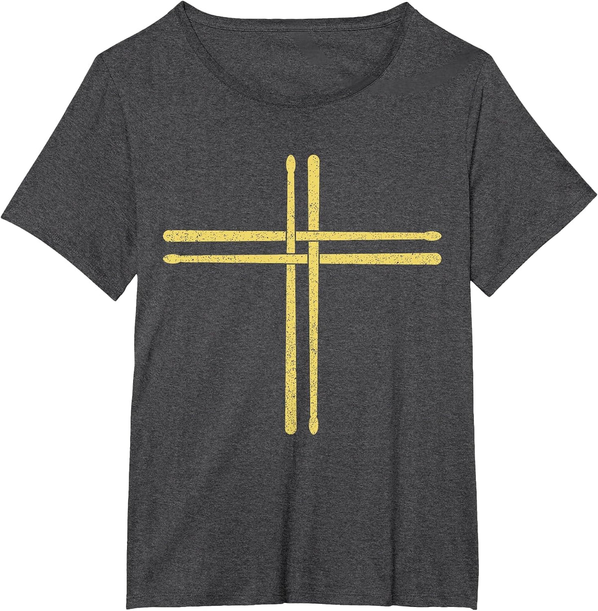 Religious Drummer T-Shirt - Dark Heather Grey