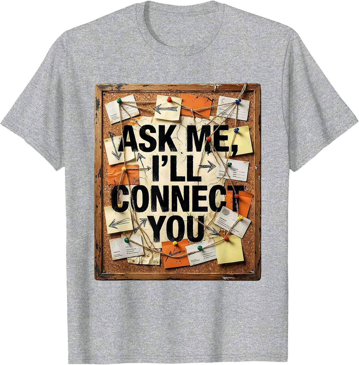 Men's I Cant But I Know A Guy Connector Design T-Shirt - Heather Grey