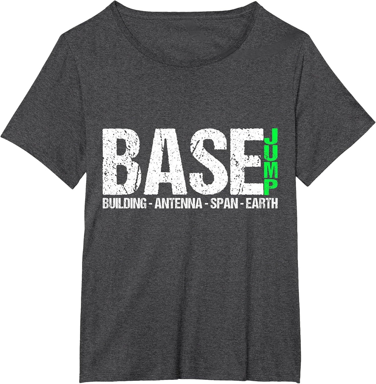 Base Jump Parachute Springer Wingsuit Extreme Sports T-Shirt - Dark Heather Grey