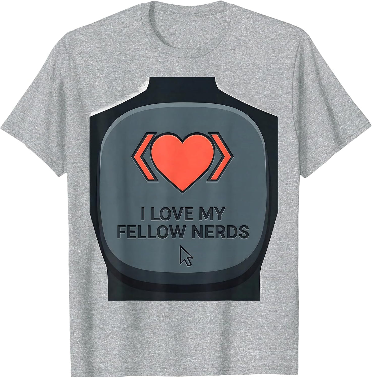 Men's I Love My Fellow Nerds Funny Linux Tech Nerd Programmer Geek T-Shirt - Heather Grey