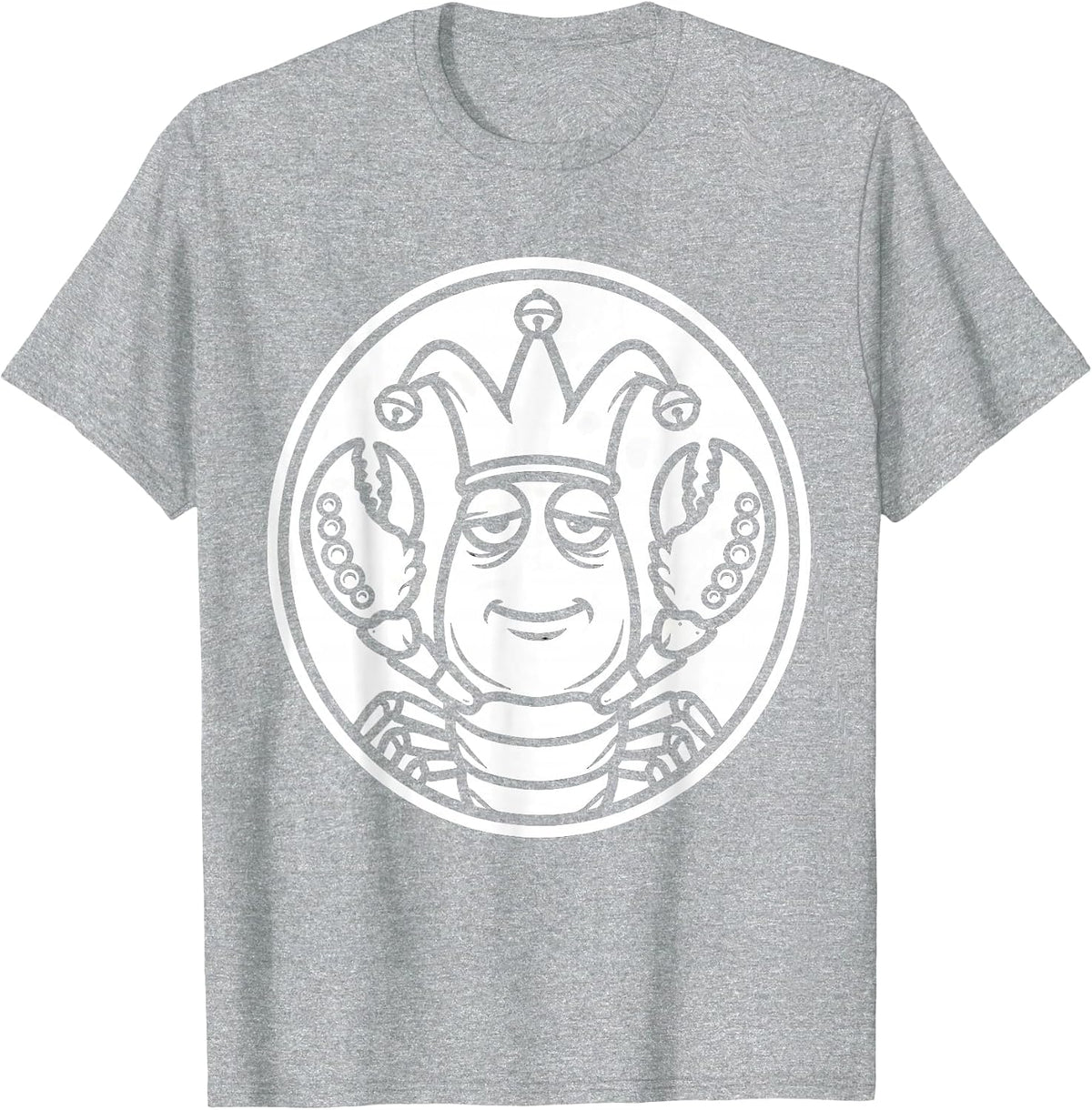 Men's Crawfish Jester Mardi Gras Six Seven Meme Kids Humor T-Shirt - Heather Grey