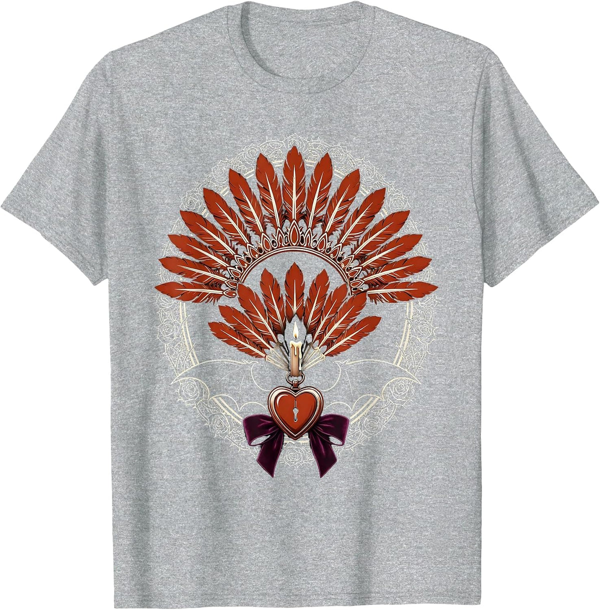 Men's Showgirl Shadow Stage Silhouette Graphic T-Shirt - Heather Grey