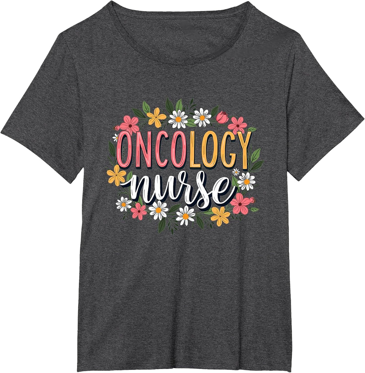 Future Oncology Nurse for Nursing School Student RN College T-Shirt - Dark Heather Grey
