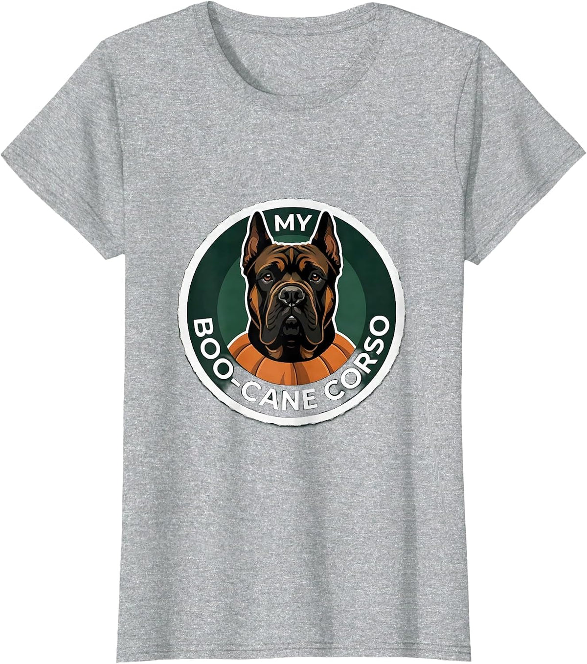 Women's My Boo-Cane Corso Funny Dog Lover Halloween Costume Pet T-Shirt - Heather Grey