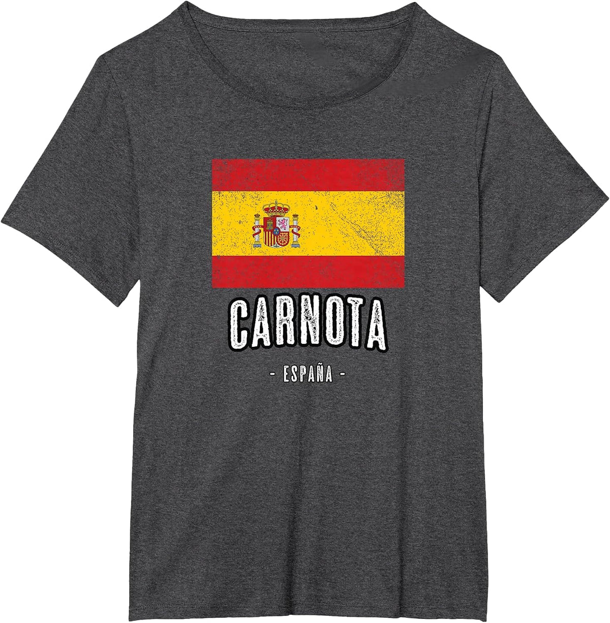 Carnota Spain | ES Flag City - Bandera - T-Shirt - Dark Heather Grey