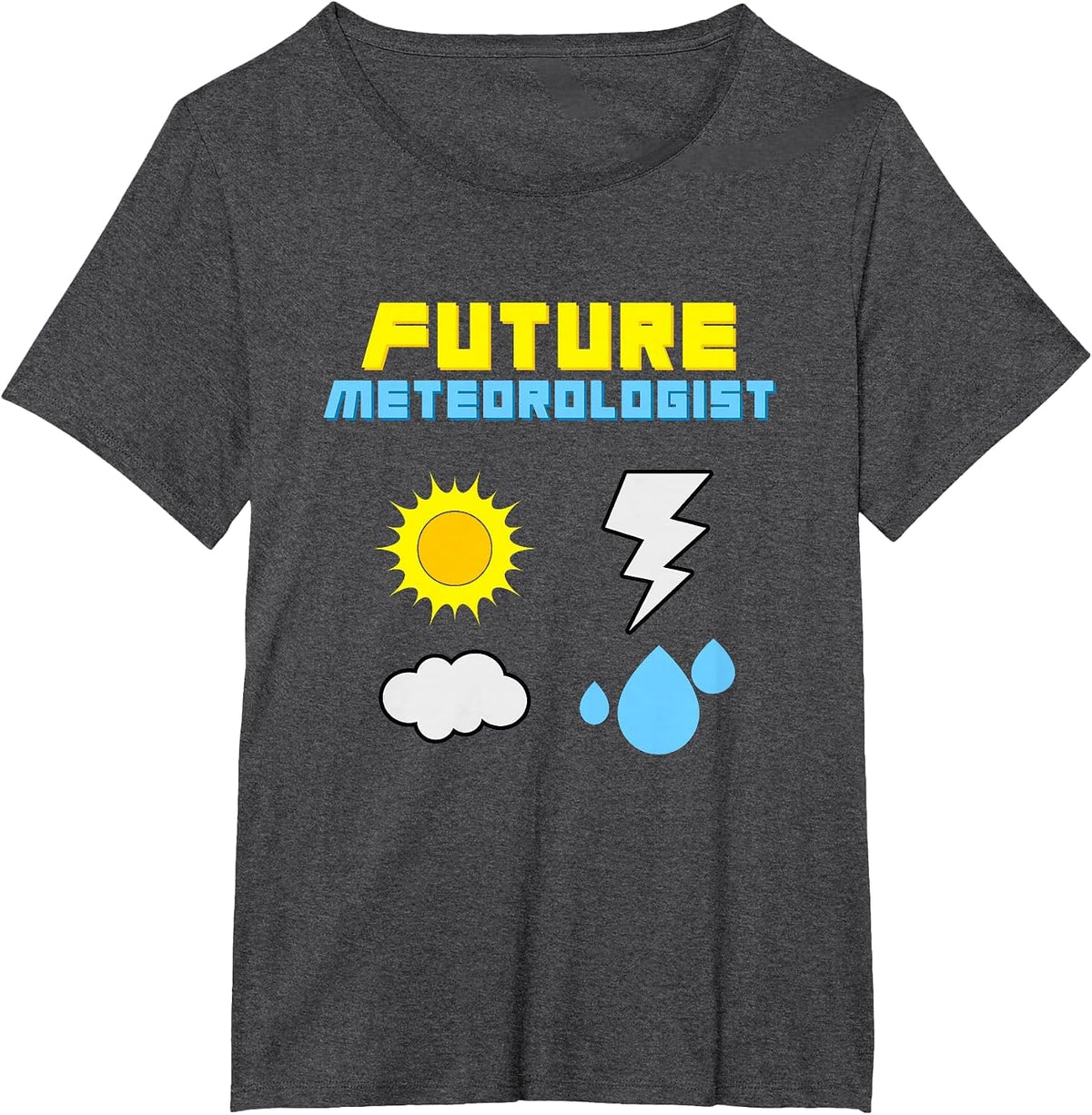 Future Meteorologist T-Shirt Weather Sun Rain Storms T-Shirt - Dark Heather Grey
