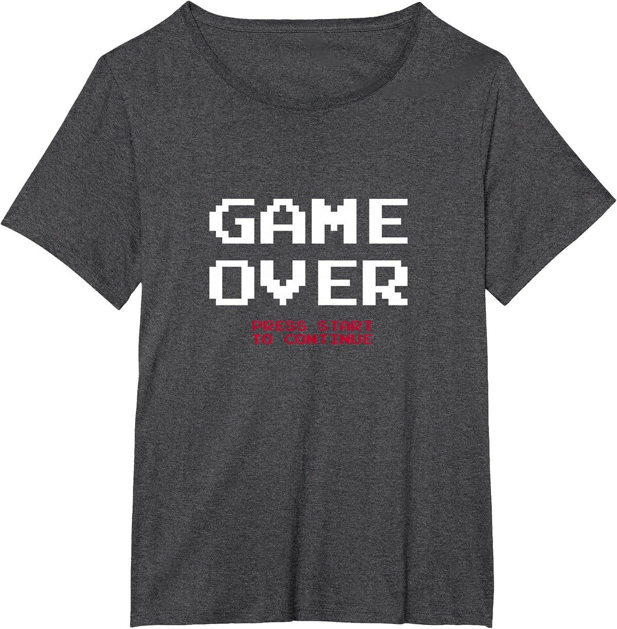 Gamer Game Over T-Shirt T-Shirt - Dark Heather Grey