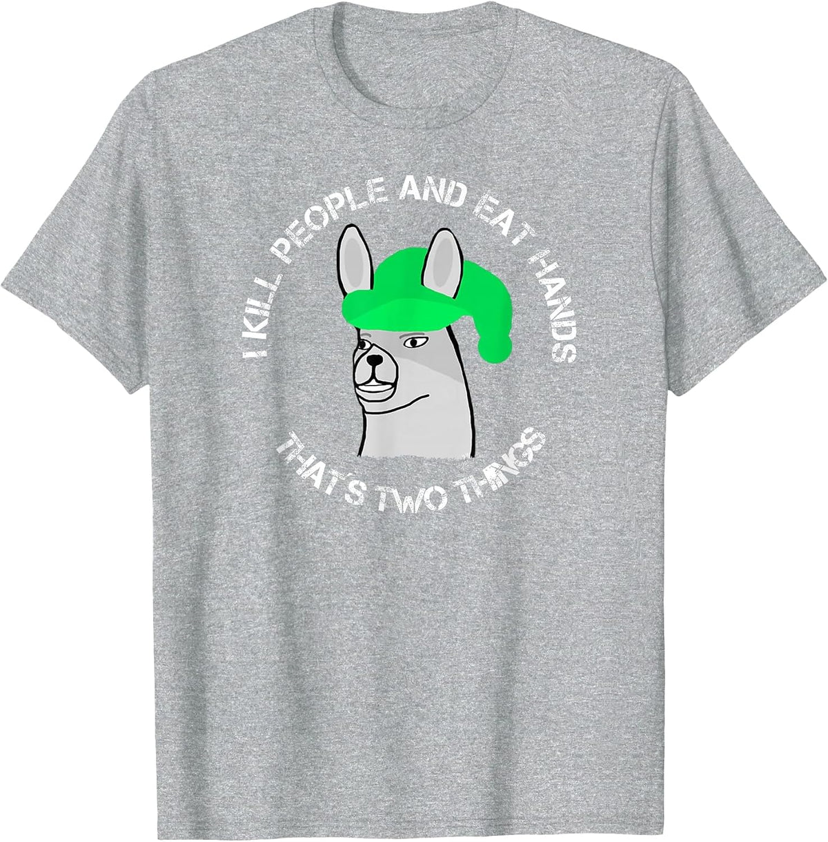 Lamas with Hats Karl - that´s Two Things - Funny Karl T-Shirt - Heather Grey