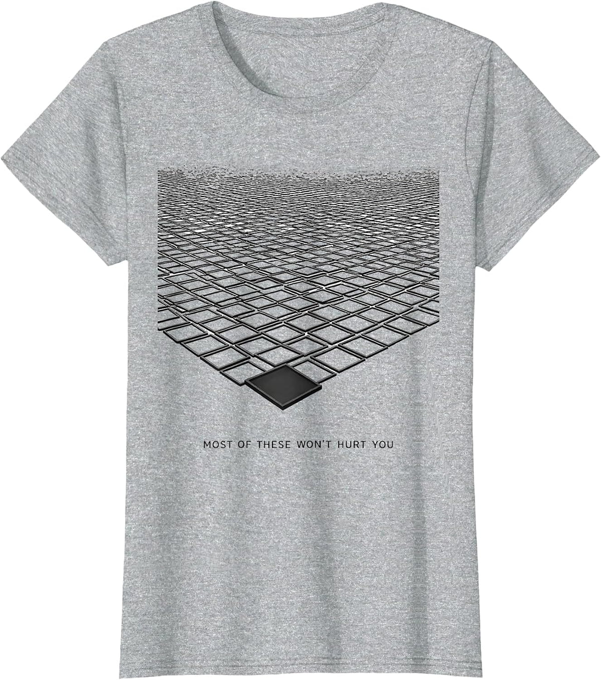 Women's Most Of These Won't Hurt You Funny Science Teacher Chemistry T-Shirt - Heather Grey
