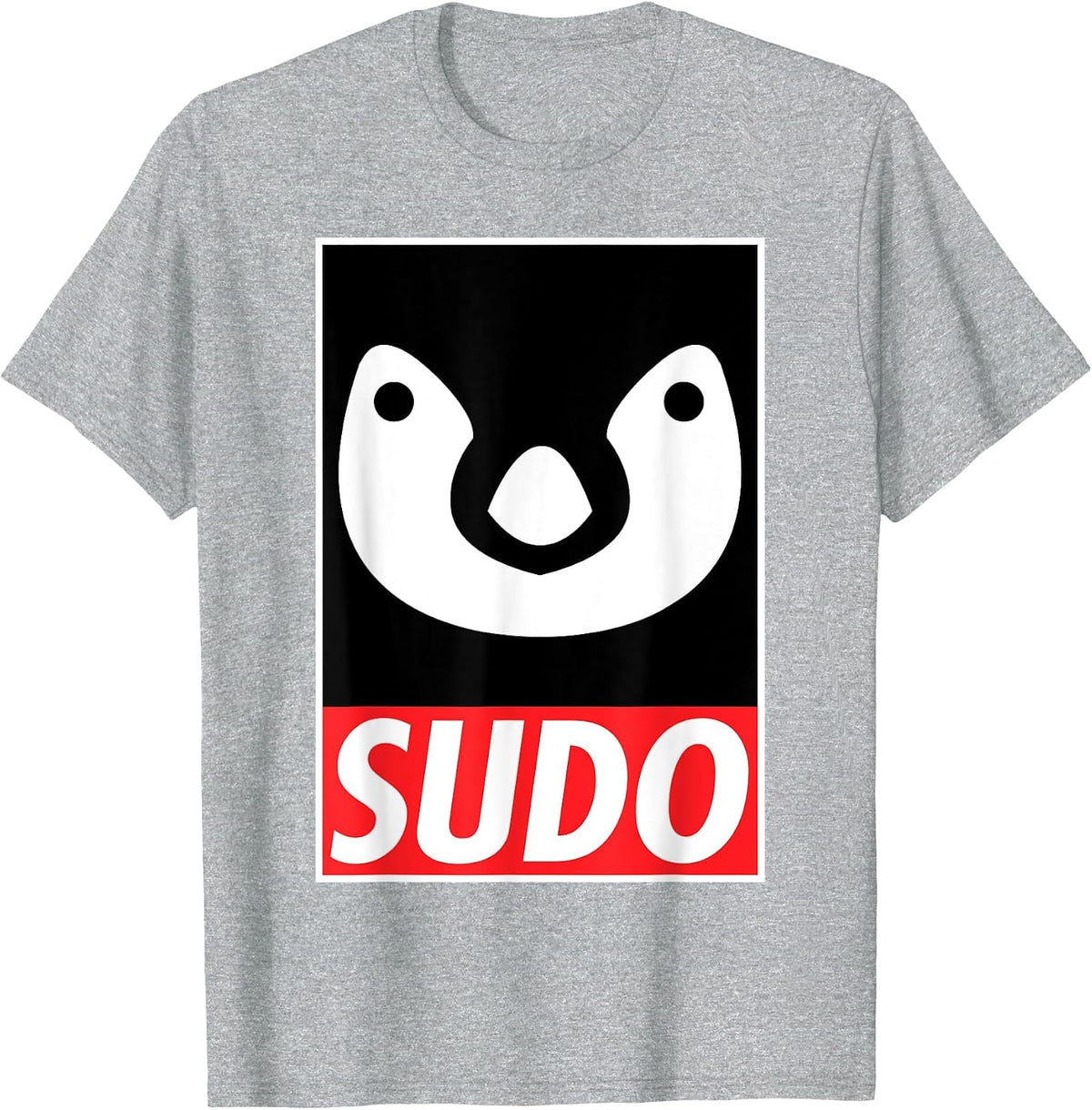 SUDO - Linux & Coding Humor & Nerd Pride Sudo Style Apparel T-Shirt - Heather Grey