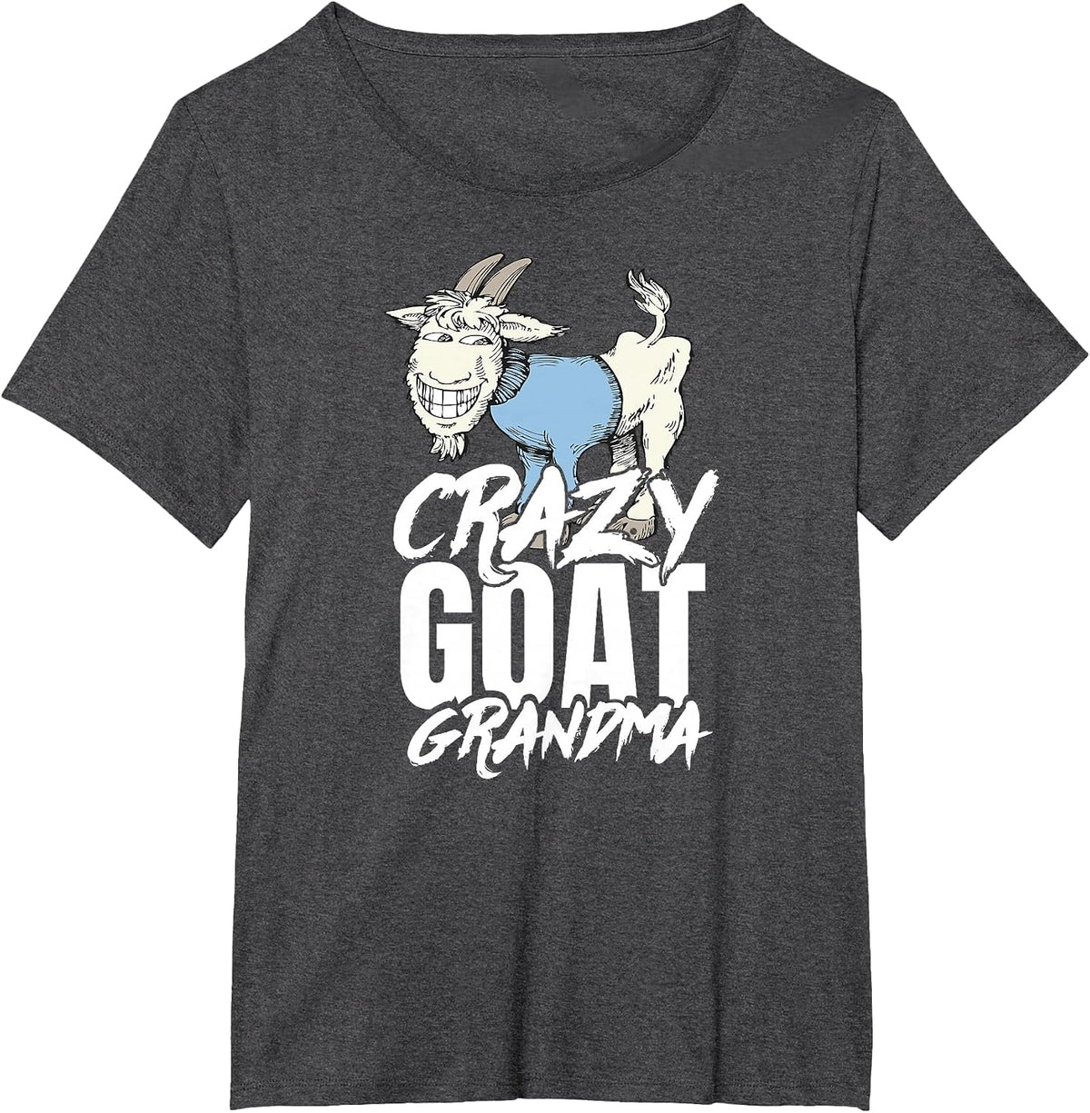 Goat Grandma T Shirt Funny Tee for Women Mom T-Shirt - Dark Heather Grey