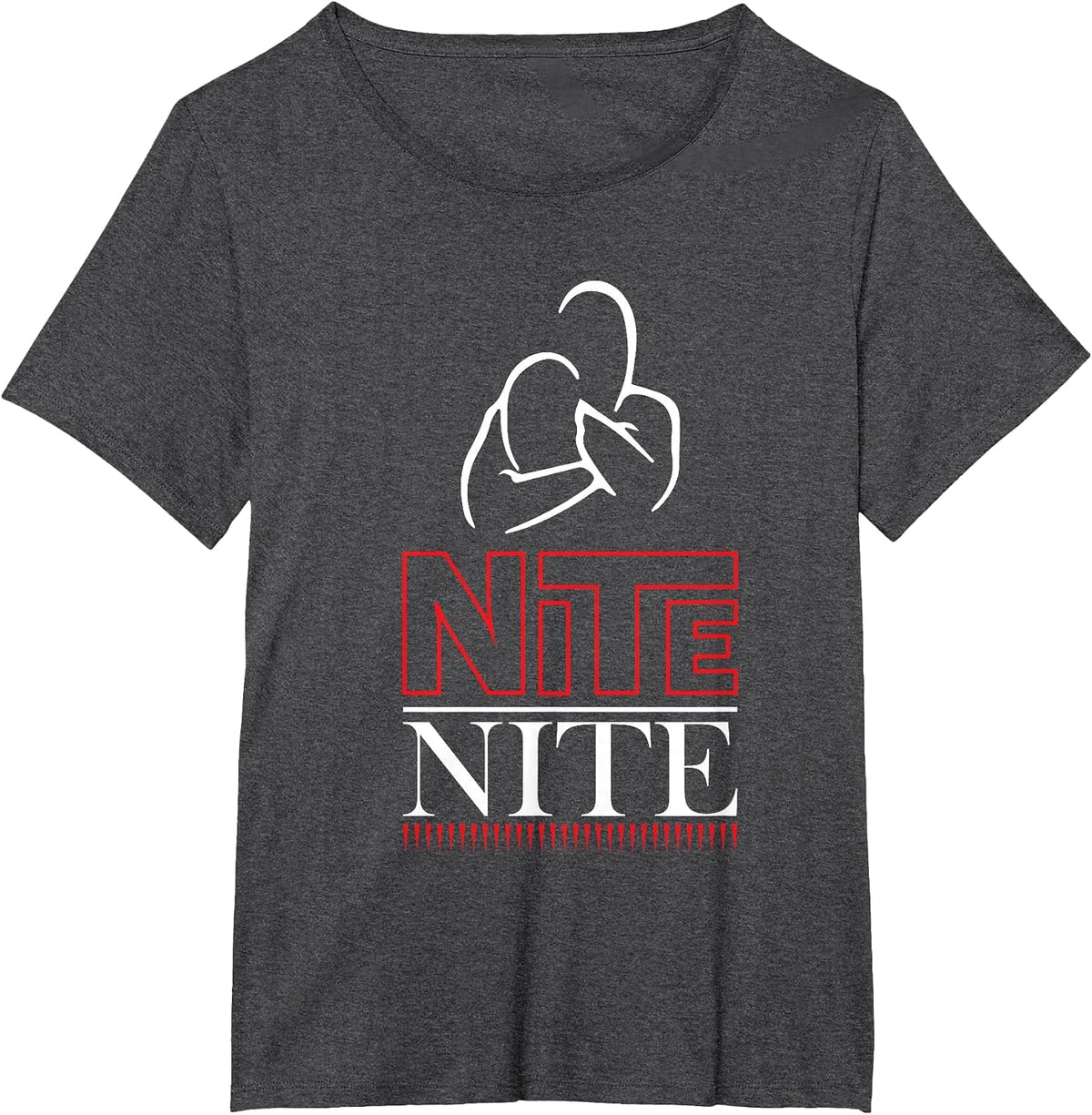 Jiu Jitsu Mixed Martial Arts Rear Nude Choke T-Shirt - Dark Heather Grey