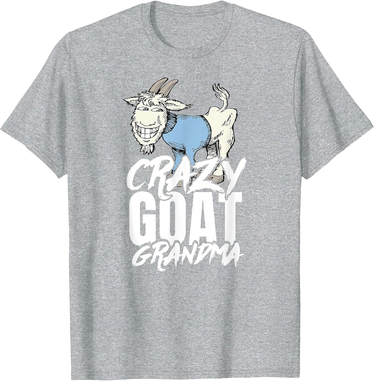 Goat Grandma T Shirt Funny Tee for Women Mom T-Shirt - Heather Grey