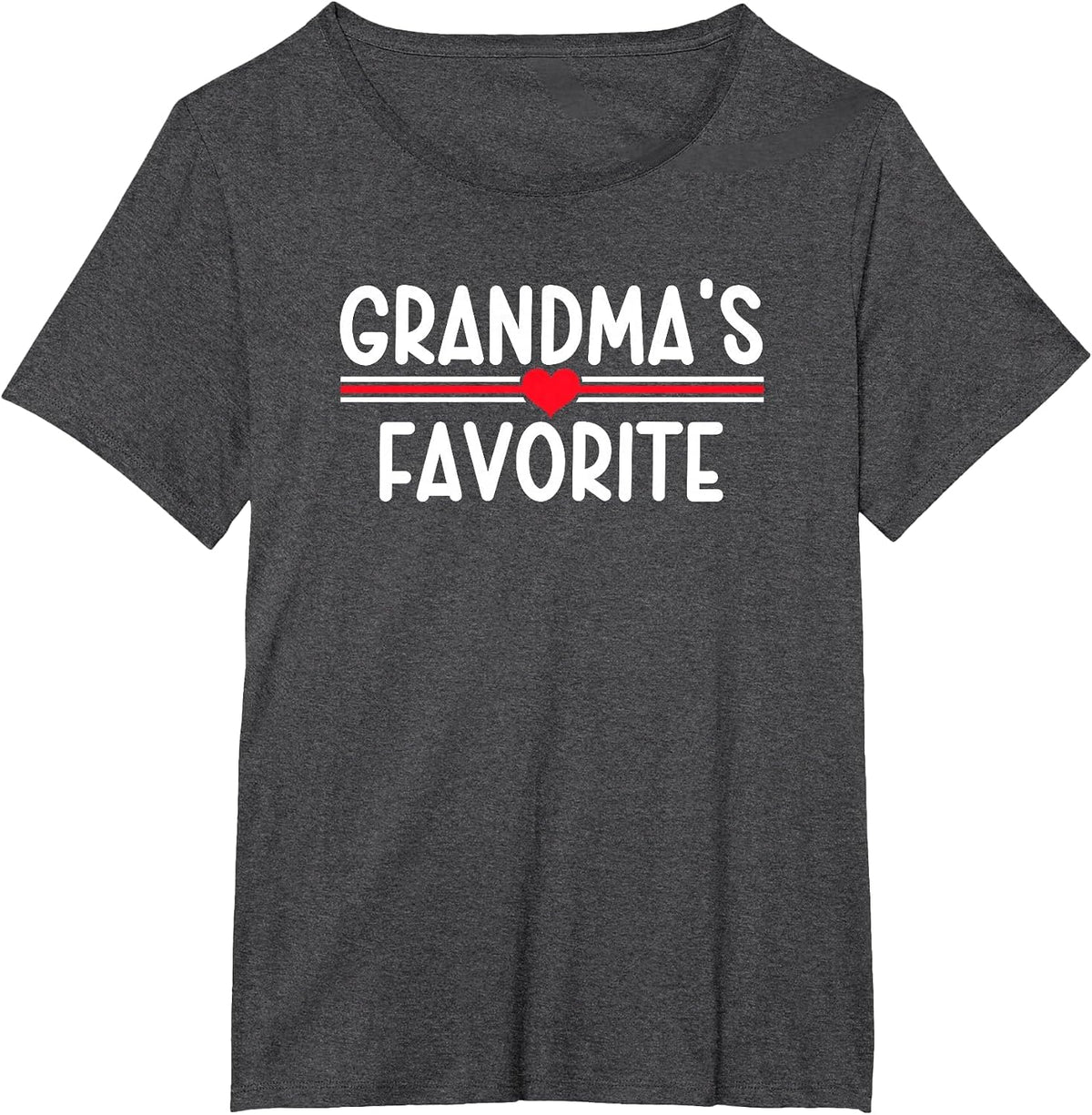 Grandmas Favorite T-Shirt - Dark Heather Grey