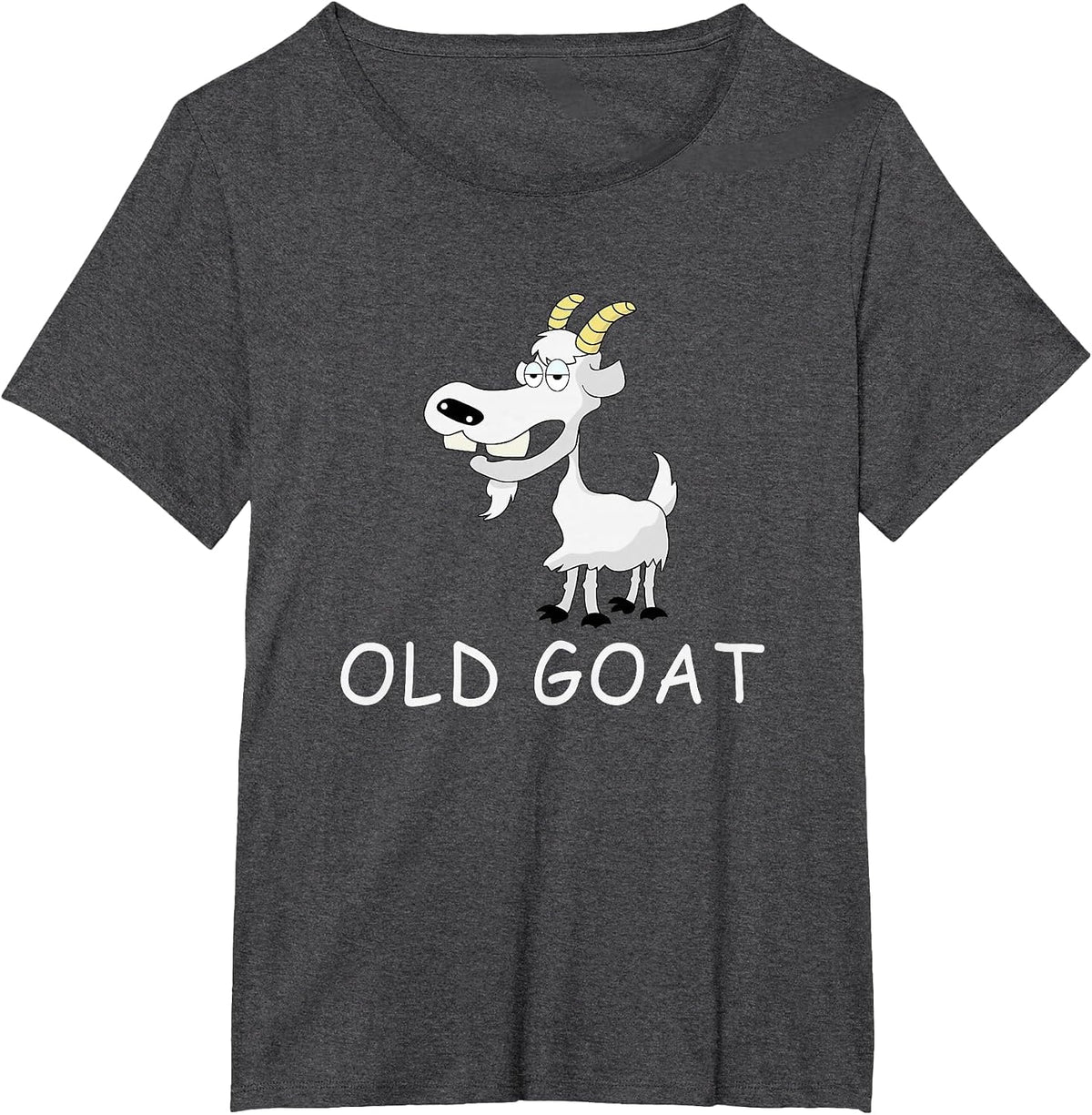 Funny Old Goat T-Shirt - Dark Heather Grey