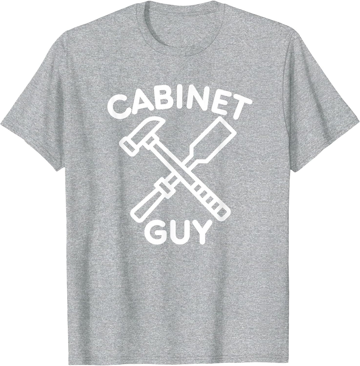 Handyman Cabinet Guy Craftsman DIY Carpenter Builder Tools T-Shirt - Heather Grey