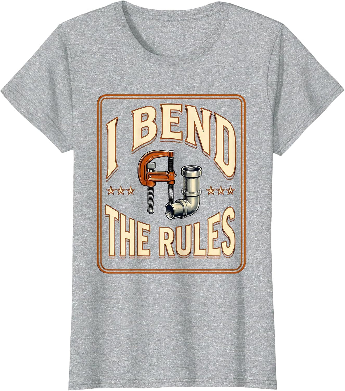 I Bend The Rules Funny Electrician Engineer Lineman Gift T-Shirt - Heather Grey
