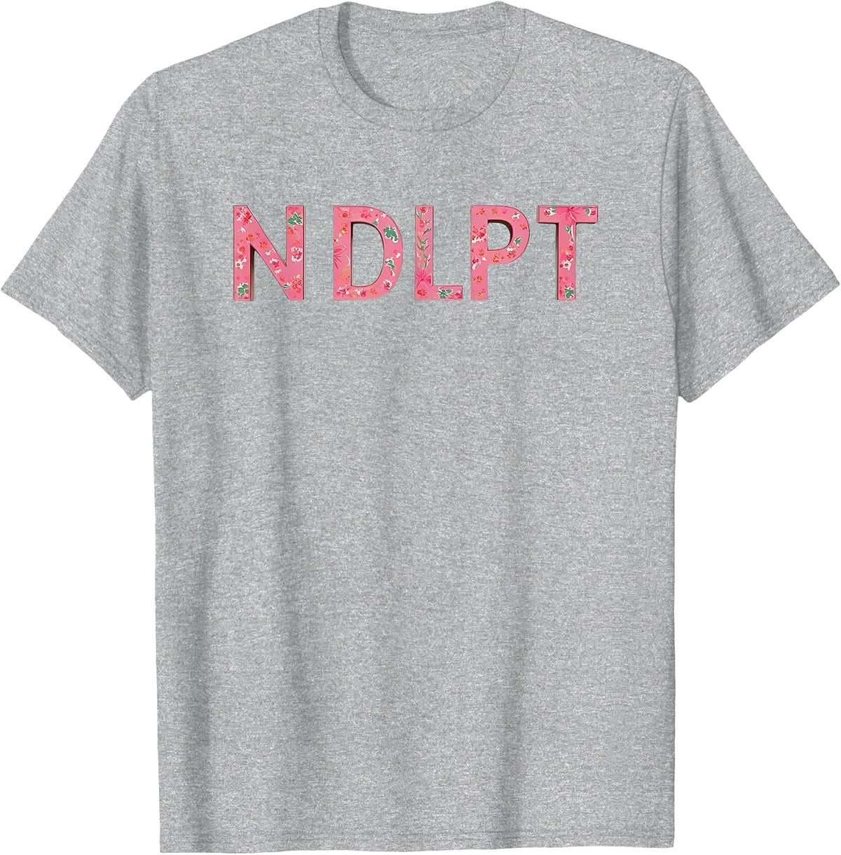 Needlepoint Lover Floral NDLPT Crafting T-Shirt - Heather Grey