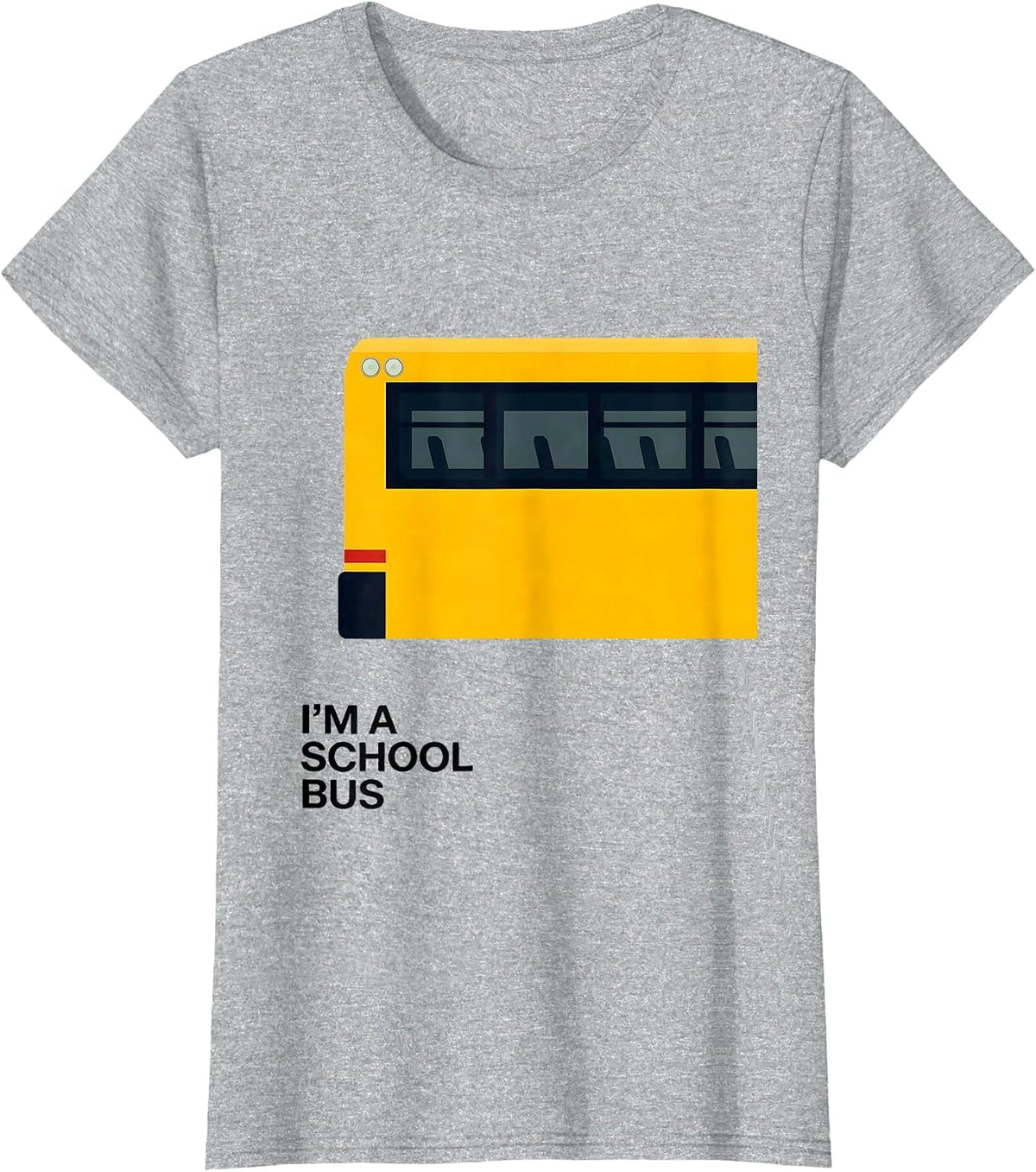 I'm A School Bus Funny School Bus Driver Costume Halloween T-Shirt - Heather Grey