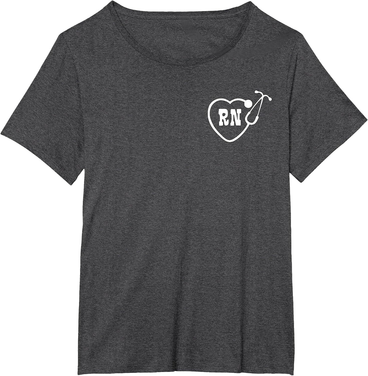 RN Nurse Logo T-Shirt - Dark Heather Grey