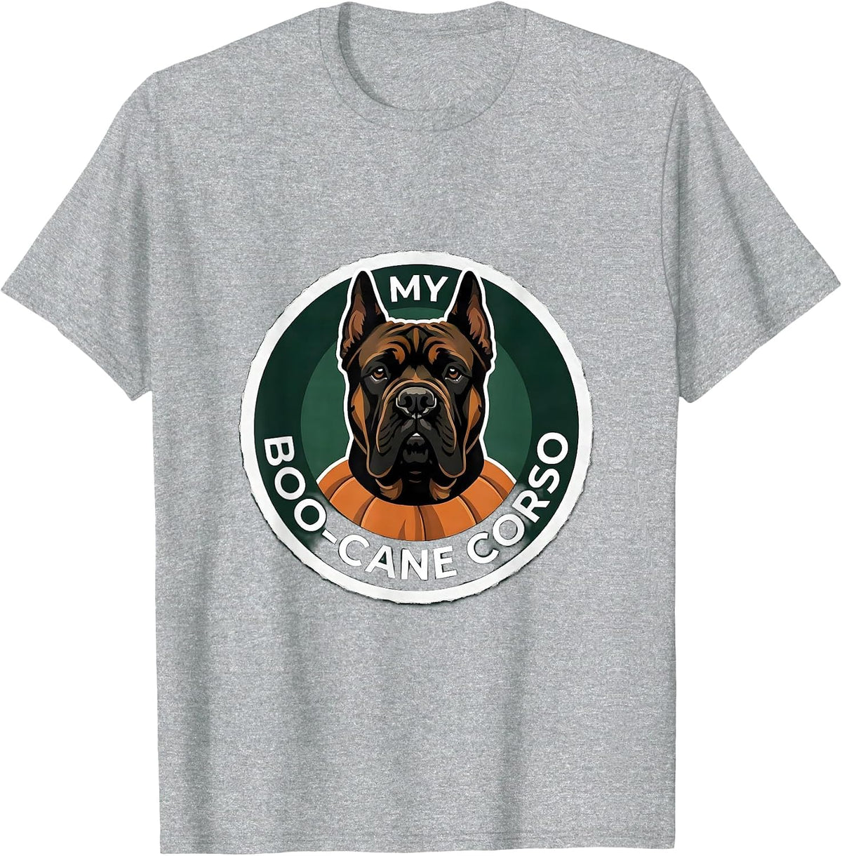 Men's My Boo-Cane Corso Funny Dog Lover Halloween Costume Pet T-Shirt - Heather Grey