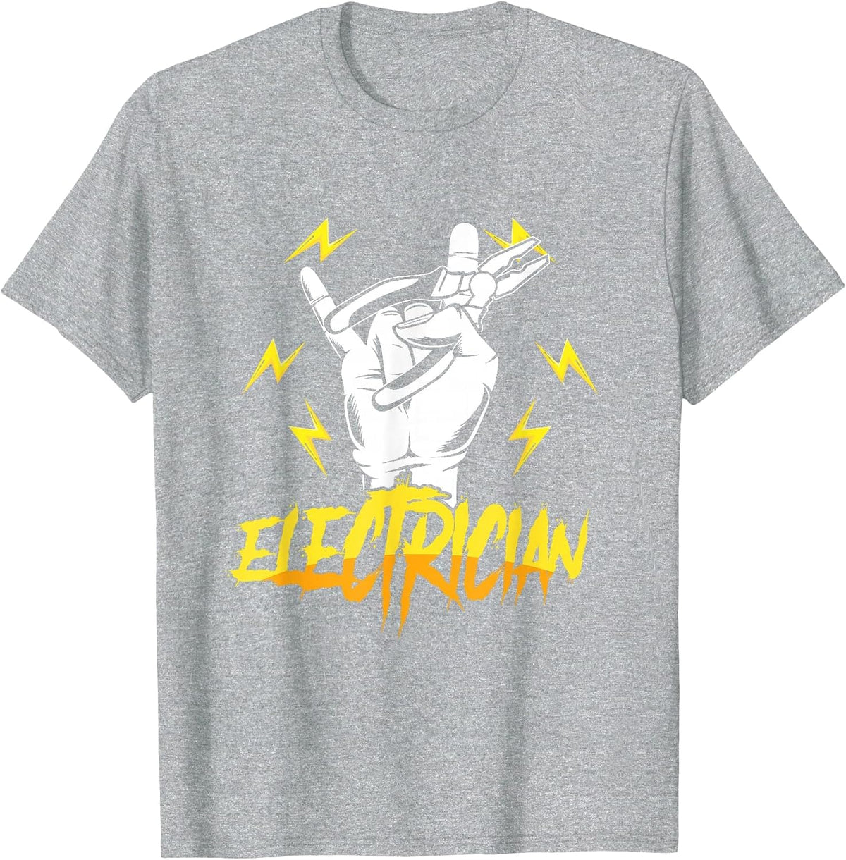 Electrician Electricity Voltage Lineman Craftsman Lineworker T-Shirt - Heather Grey