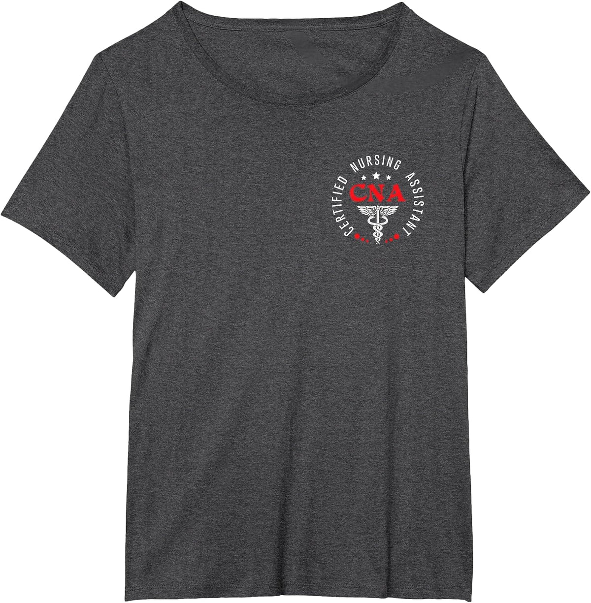 Vintage CNA Nurse Assistant Certified Nursing Assistant Work T-Shirt - Dark Heather Grey