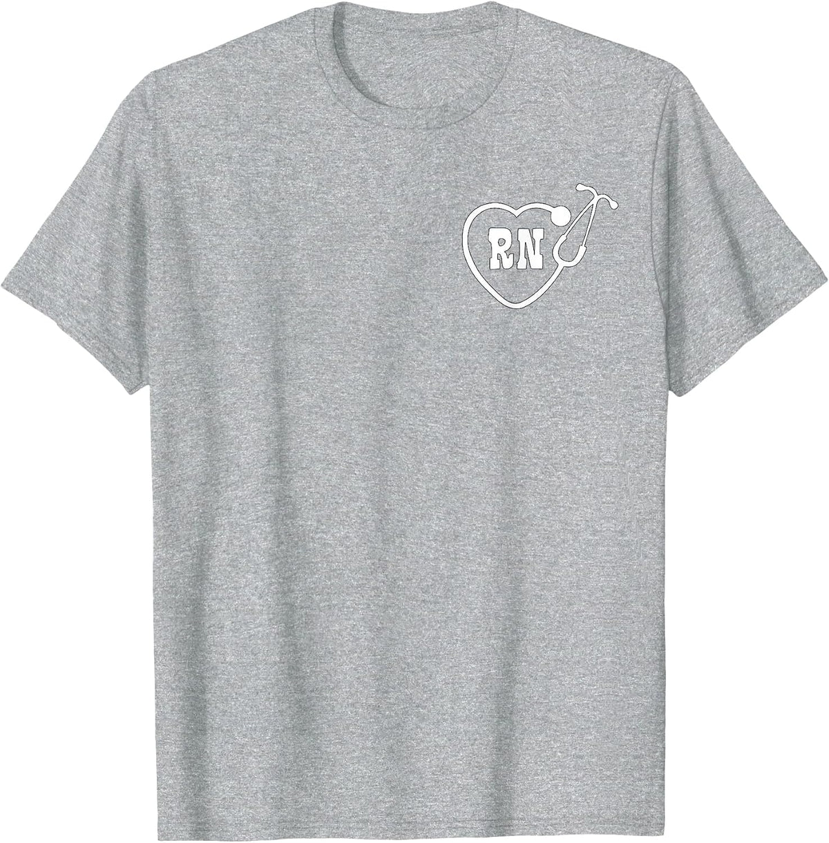RN Nurse Logo T-Shirt - Heather Grey