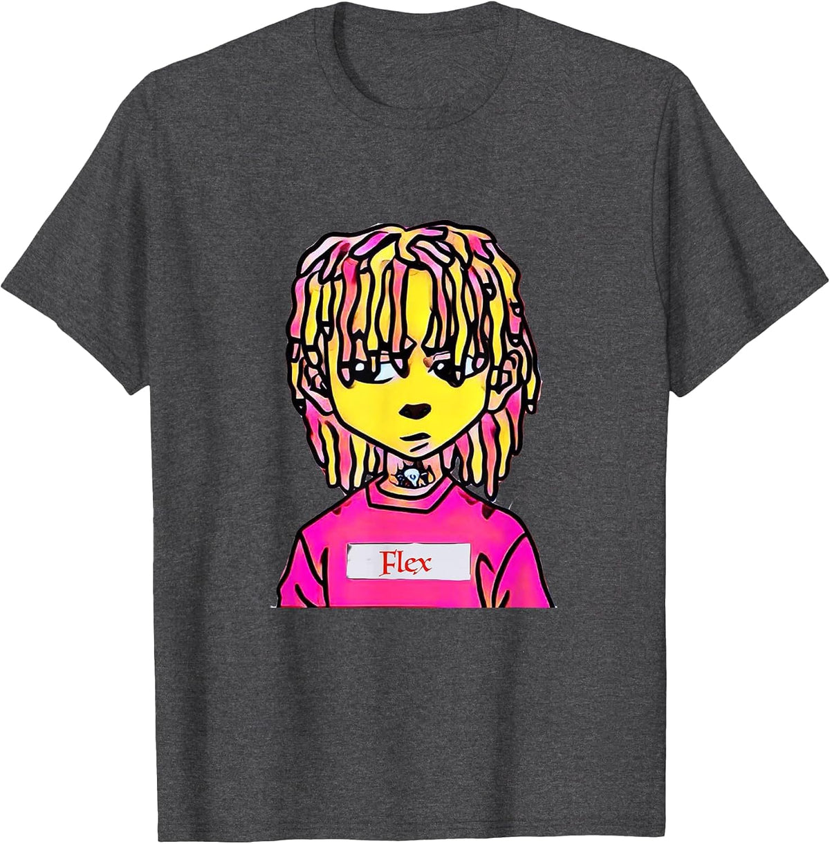 Lil and Big Cartoon Shirt T-Shirt - Dark Heather Grey