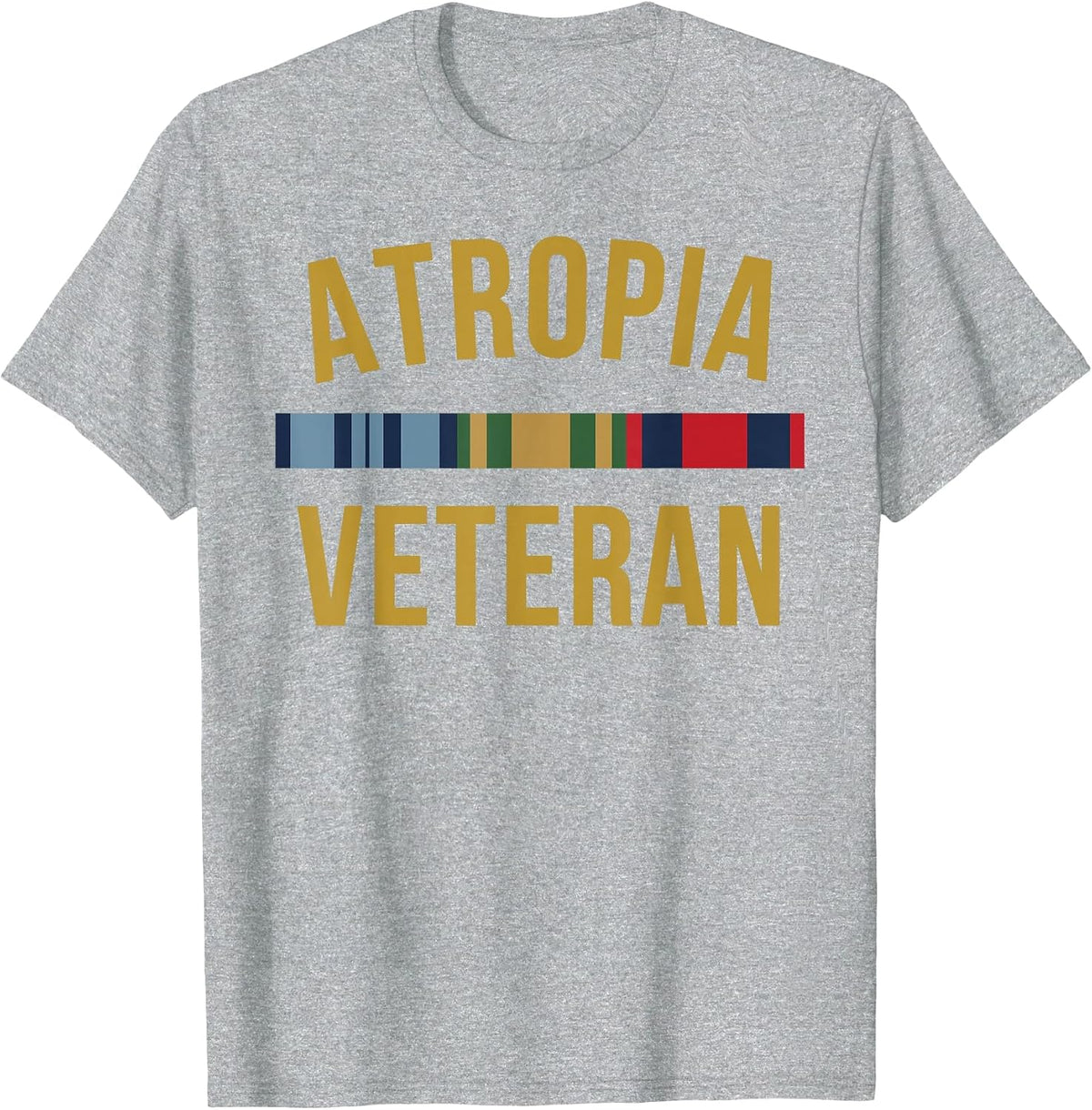 Atropia Veteran Flag T-Shirt - Heather Grey