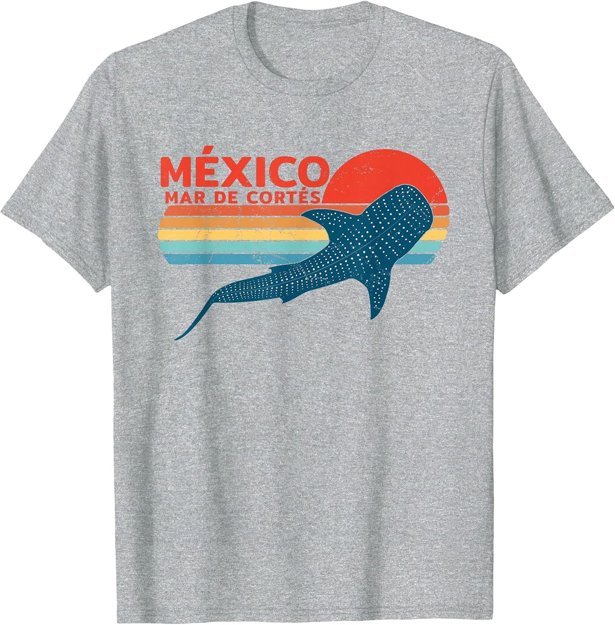 Whale Shark Sea of Cortez Mexico T-Shirt - Heather Grey