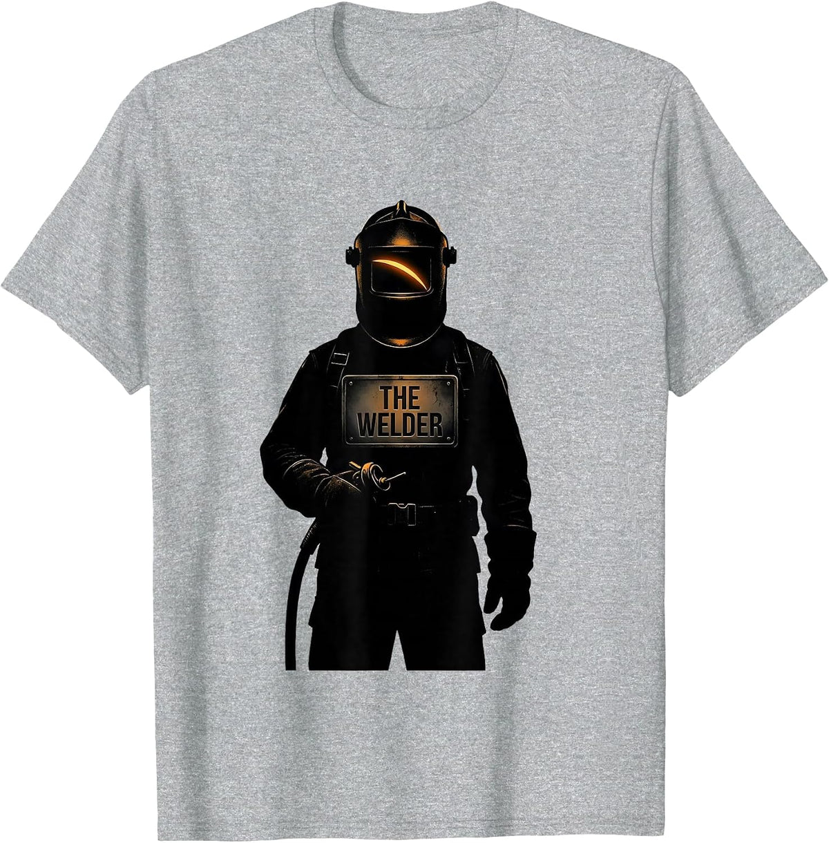Men's THE WELDER Silhouette Metal Worker Welding Humor T-Shirt - Heather Grey