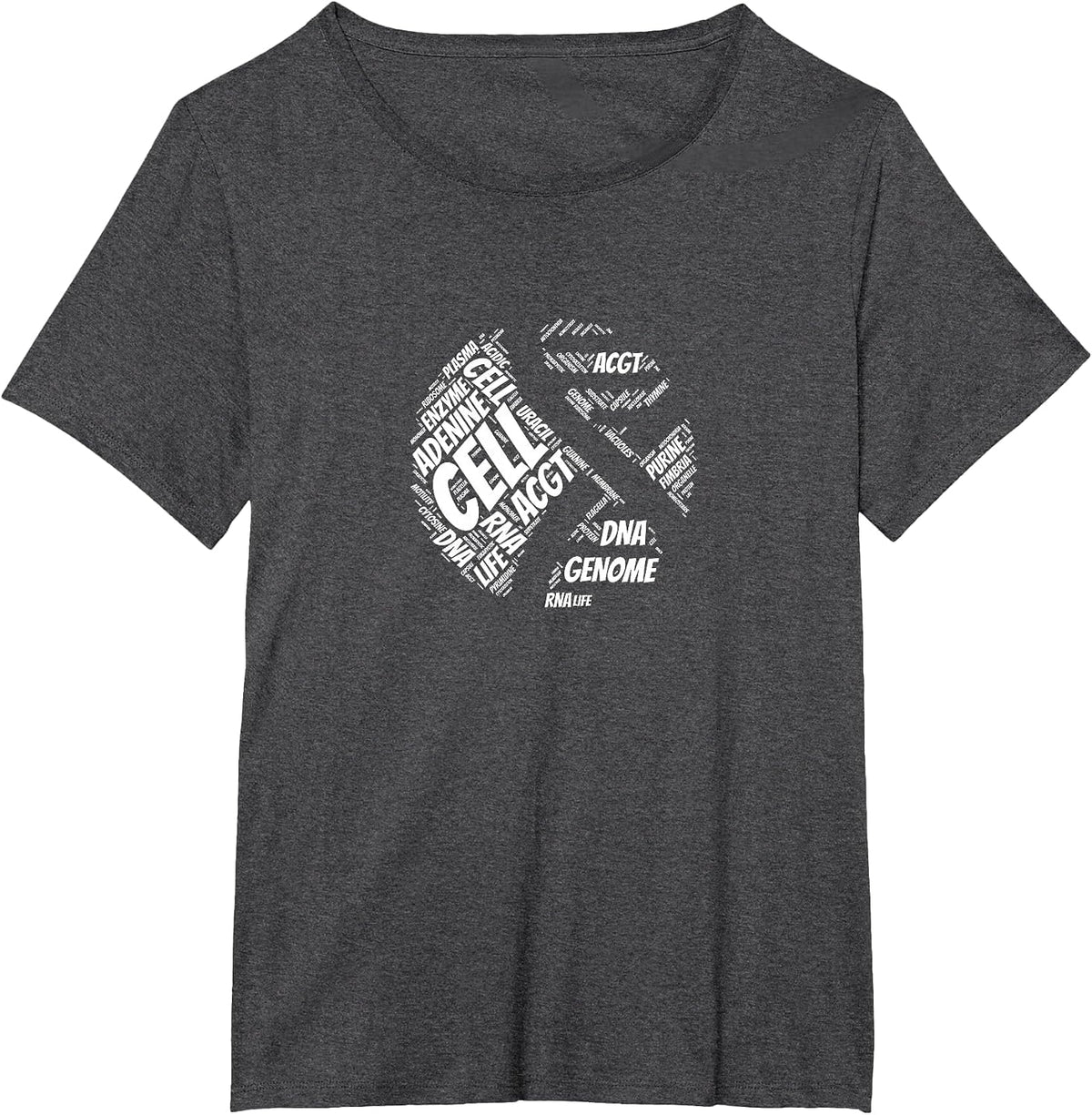 Double Helix DNA - Biology Science T-Shirt T-Shirt - Dark Heather Grey