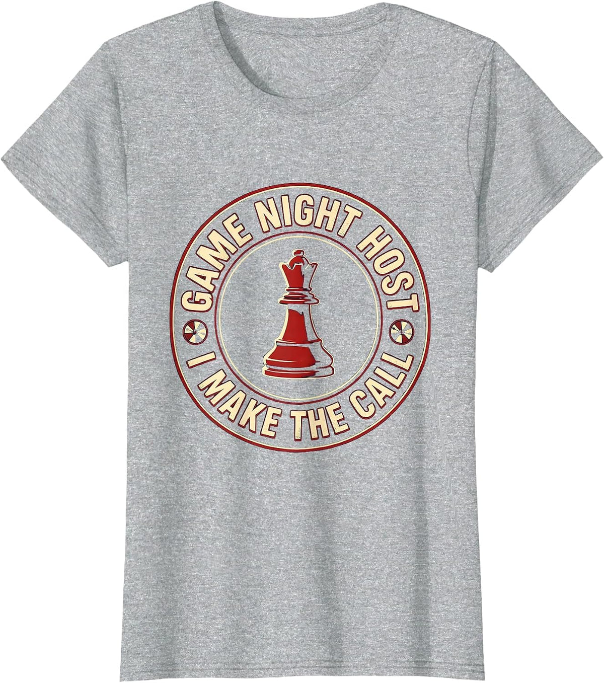 Women's Game Night Host I Make The Call Funny Board Games Trivia T-Shirt - Heather Grey