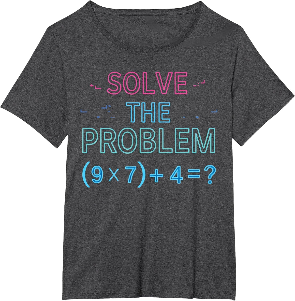 Funny 67 Meme PEMDAS Elementary Math Teacher Brainrot Joke T-Shirt - Dark Heather Grey