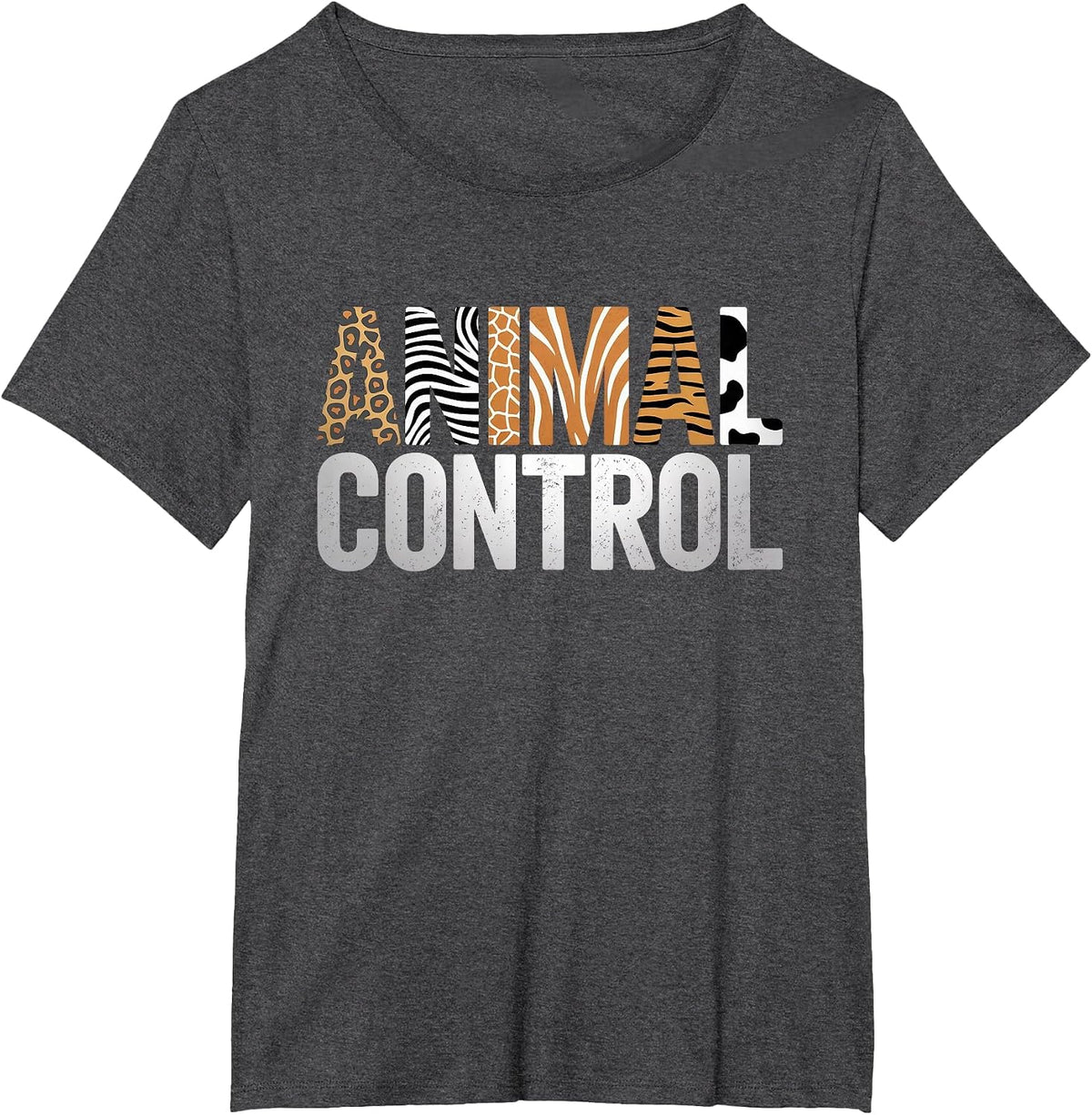 Animal Control Funny Zoo Matching Halloween T-Shirt - Dark Heather Grey