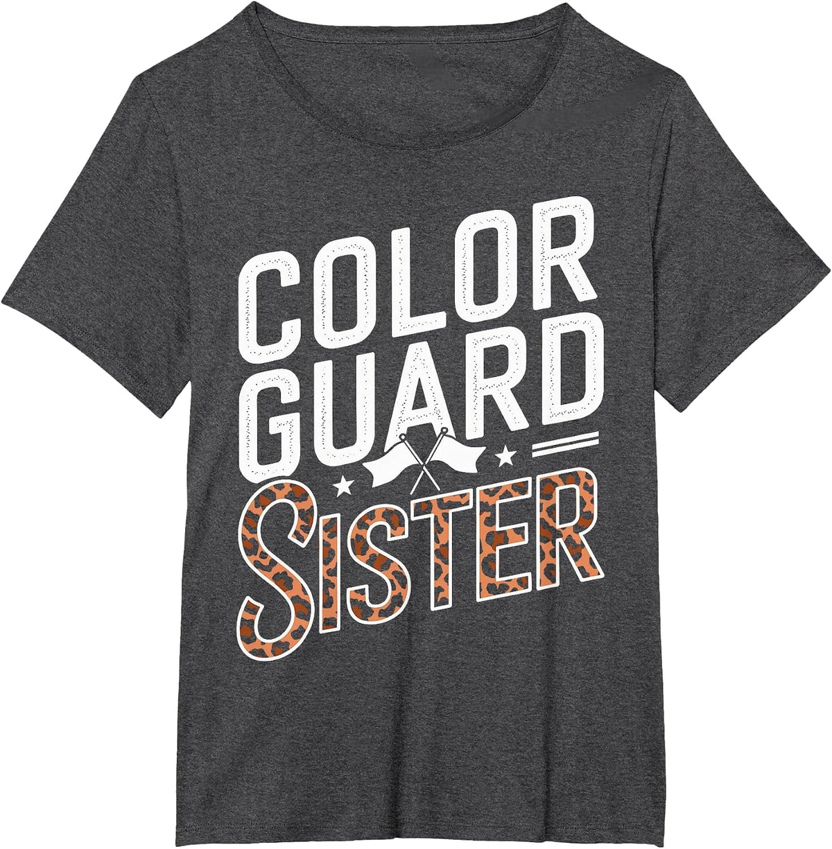 Color Guard Sister T-Shirt - Dark Heather Grey