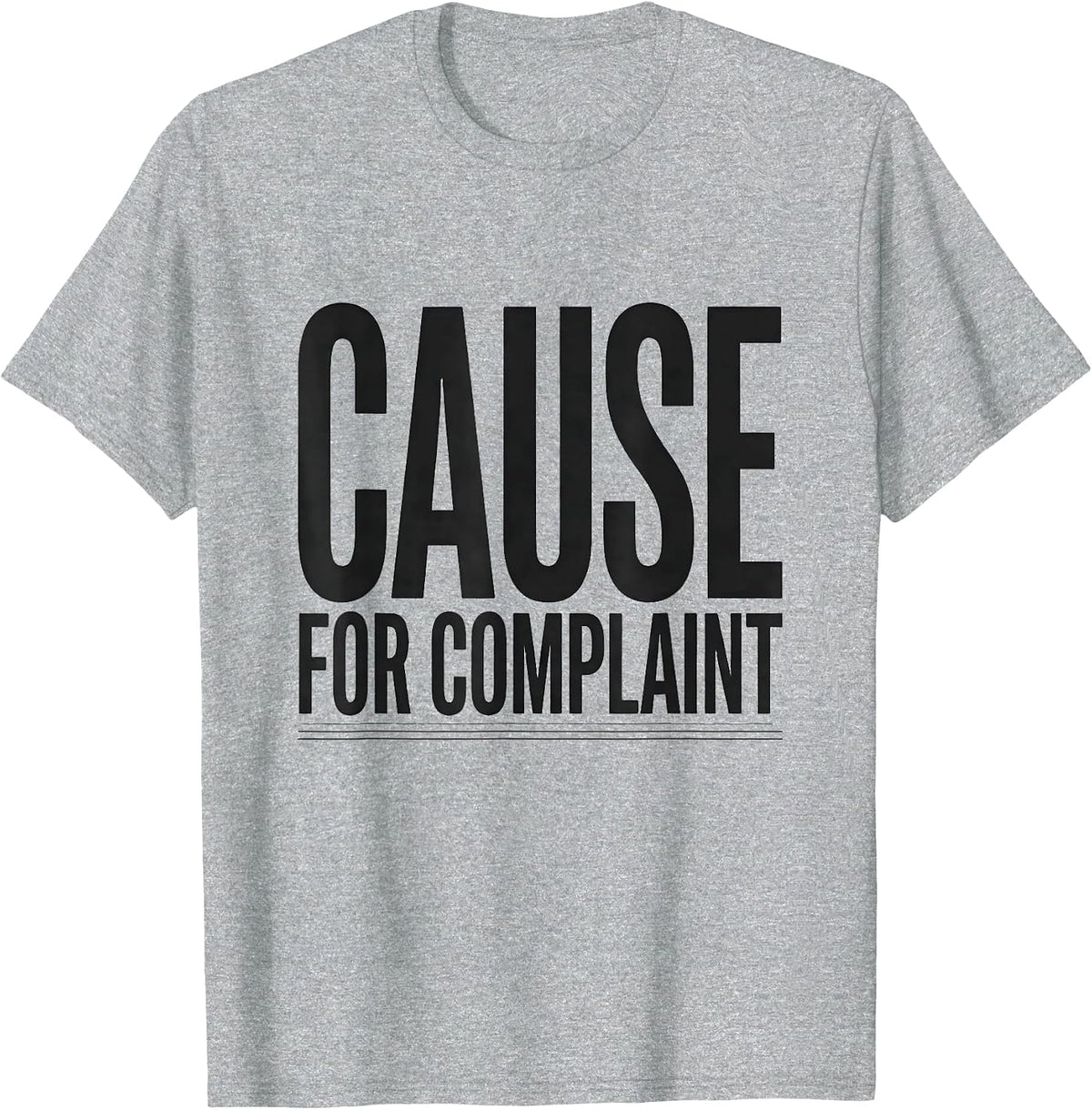 Men's Cause For Complaint Dark Humor Crow Raven Bird Lover T-Shirt - Heather Grey