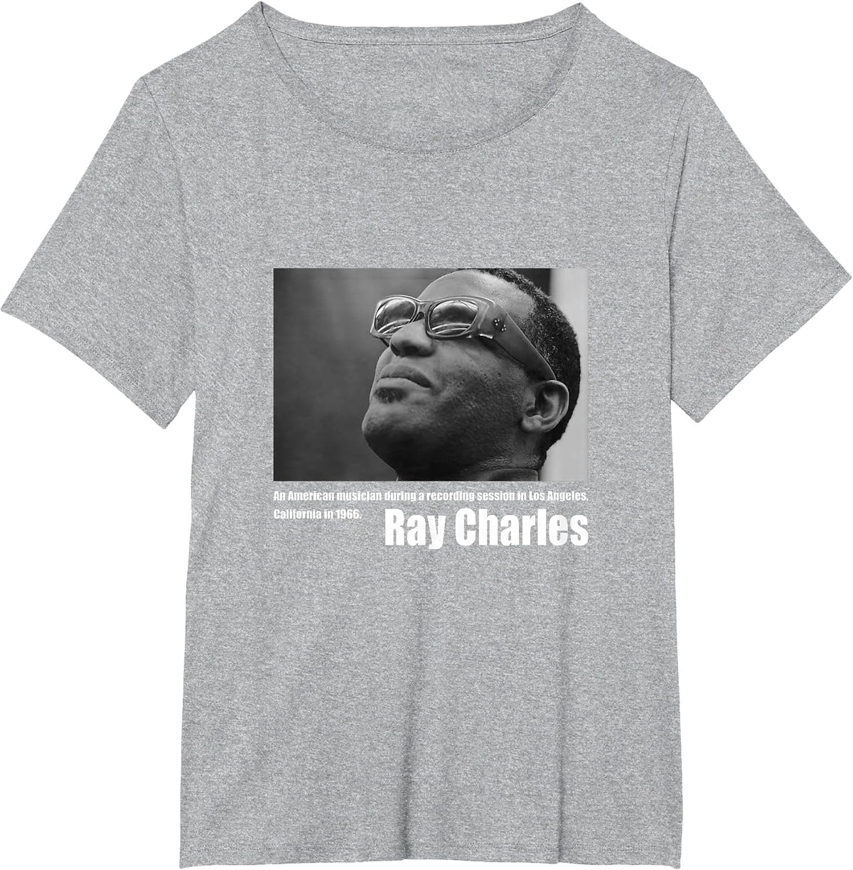 Ray Charles_001 T-Shirt - Heather Grey