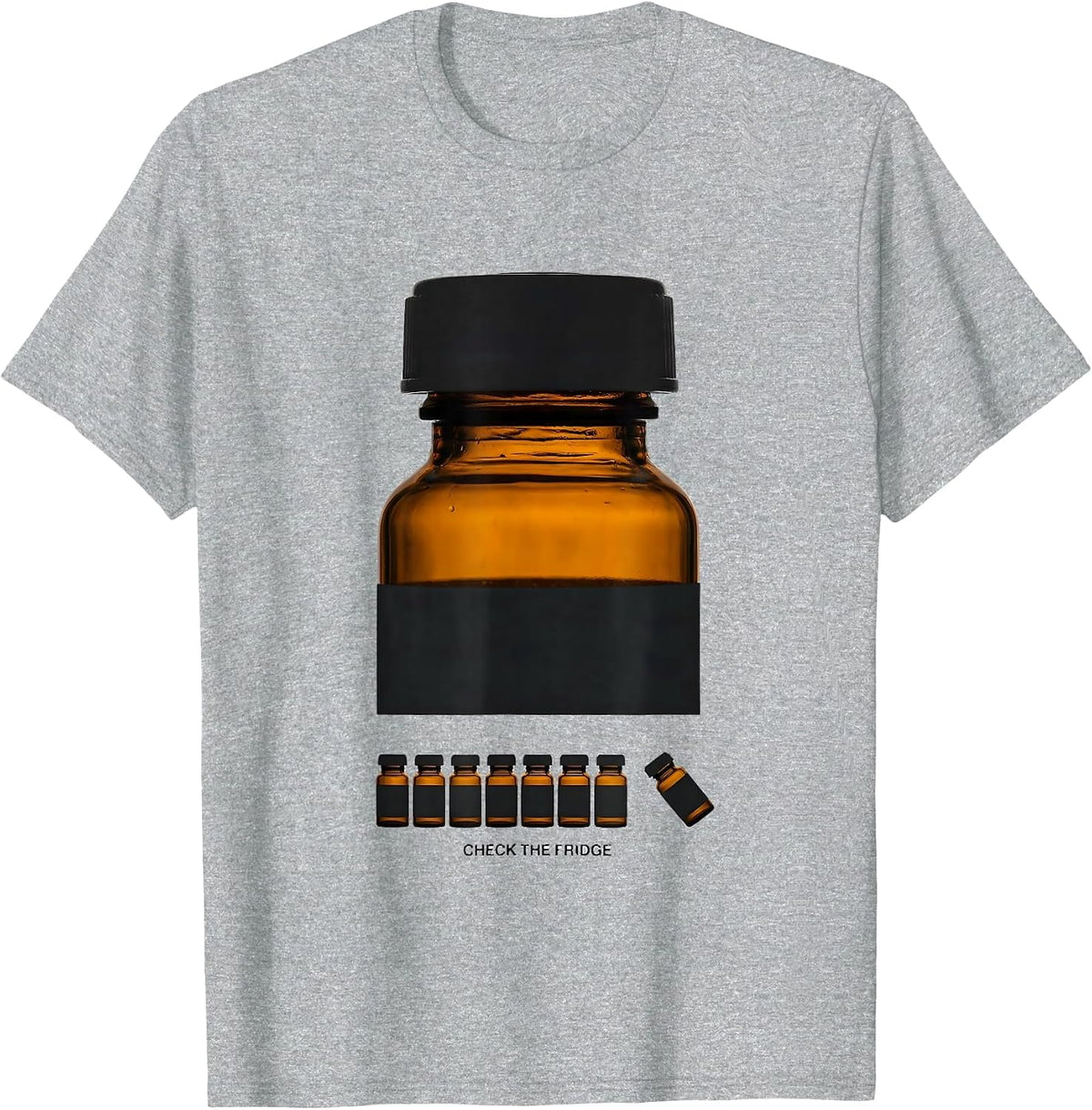 Men's Check The Fridge Funny Pharmacy Tech Pharmacist Student T-Shirt - Heather Grey