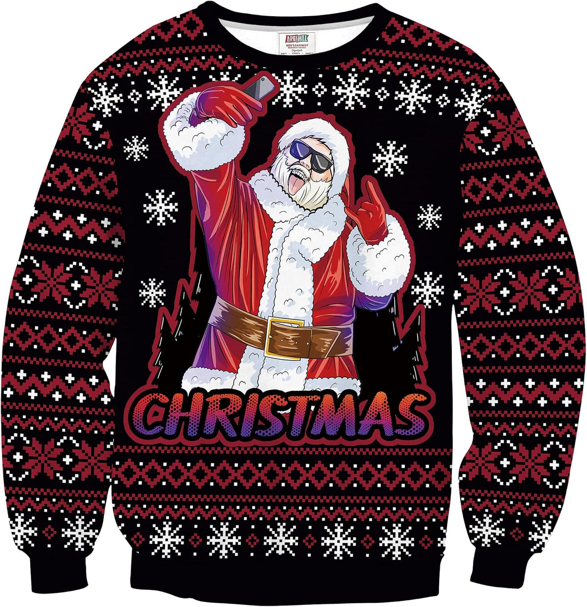 Men's Ugly Christmas Funny Graphic Long Sleeve Unisex Sweatshirt (S-3XL) - Mrs. Claus