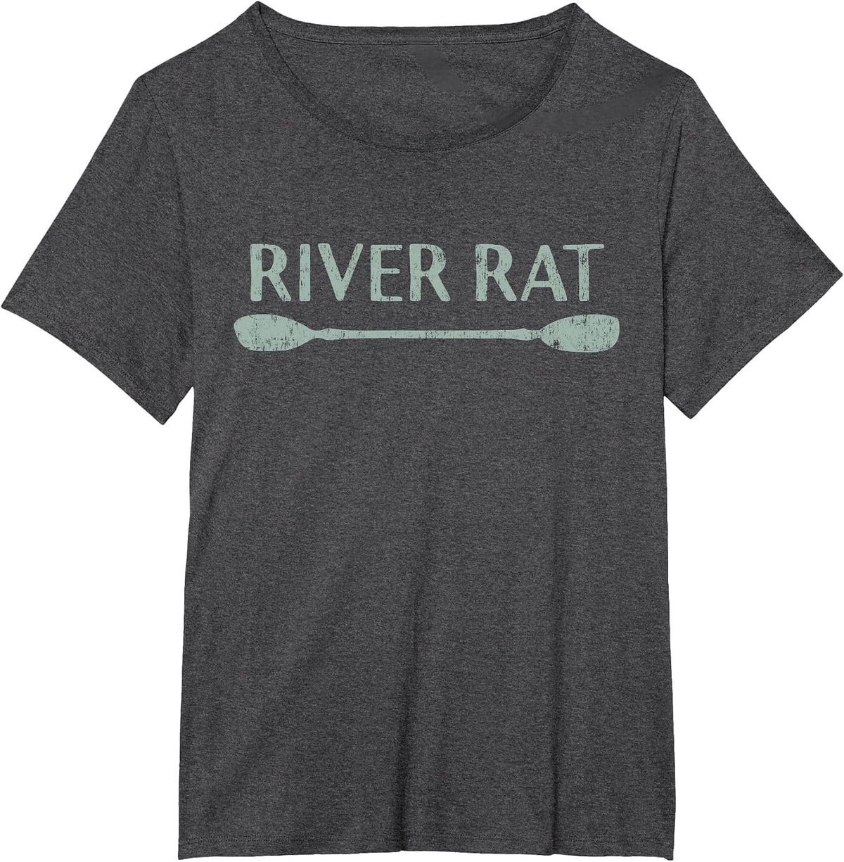 River Rat Shirt, Kayaking and Canoeing Shirt, Outdoors T-Shirt - Dark Heather Grey