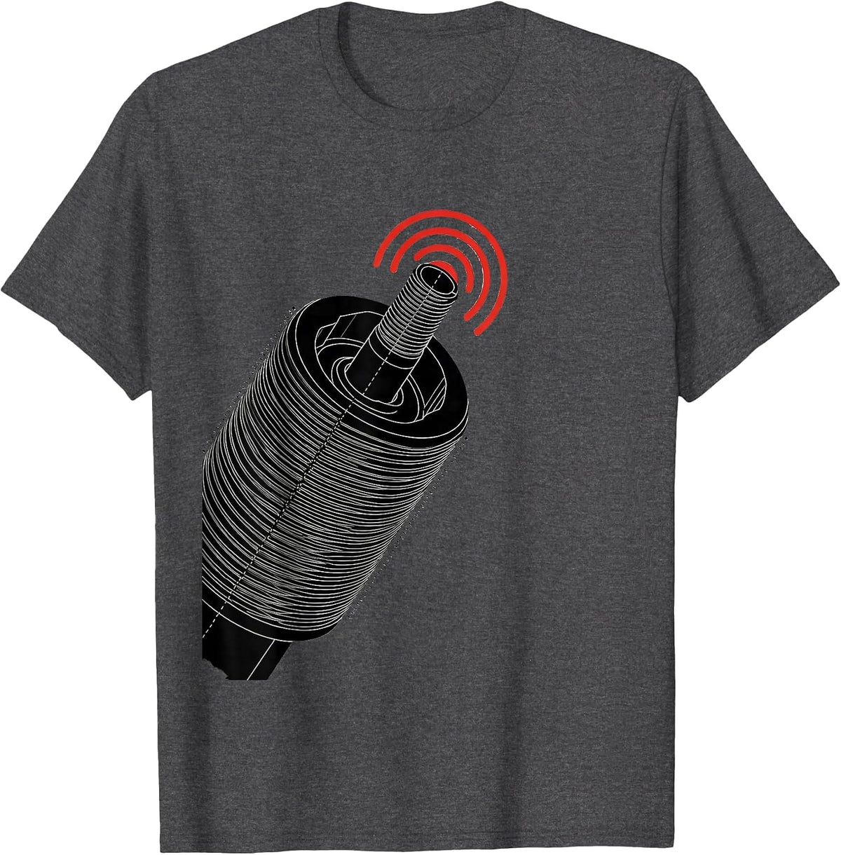 Men's Precision Pipe Threader Die Swiss International Plumber T-Shirt - Dark Heather Grey