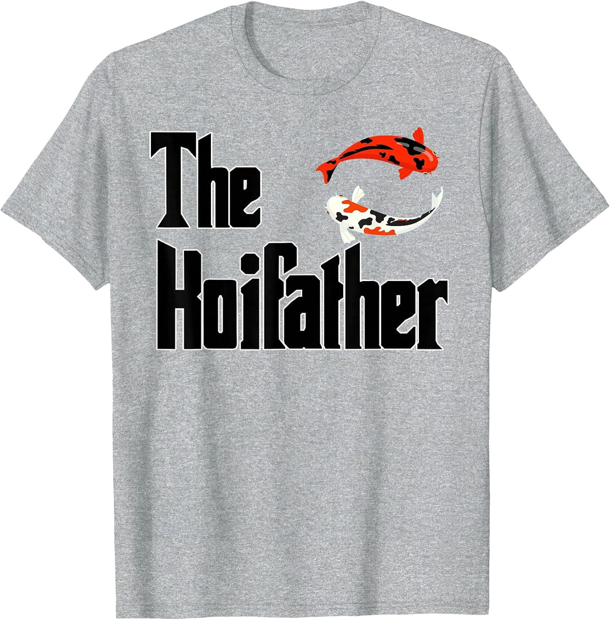 The Koifather Koi Carp Fan T-Shirt - Heather Grey