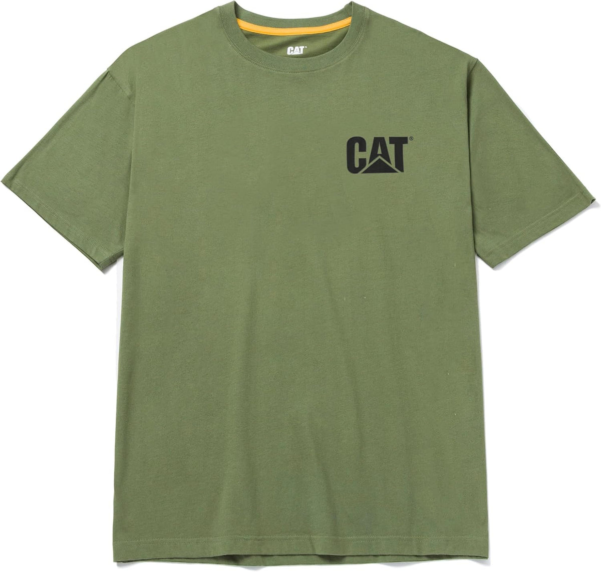 Caterpillar mens Cat Trademark Premium Cotton T-shirt T Shirt, Chive, XX-Large US - As Pictured
