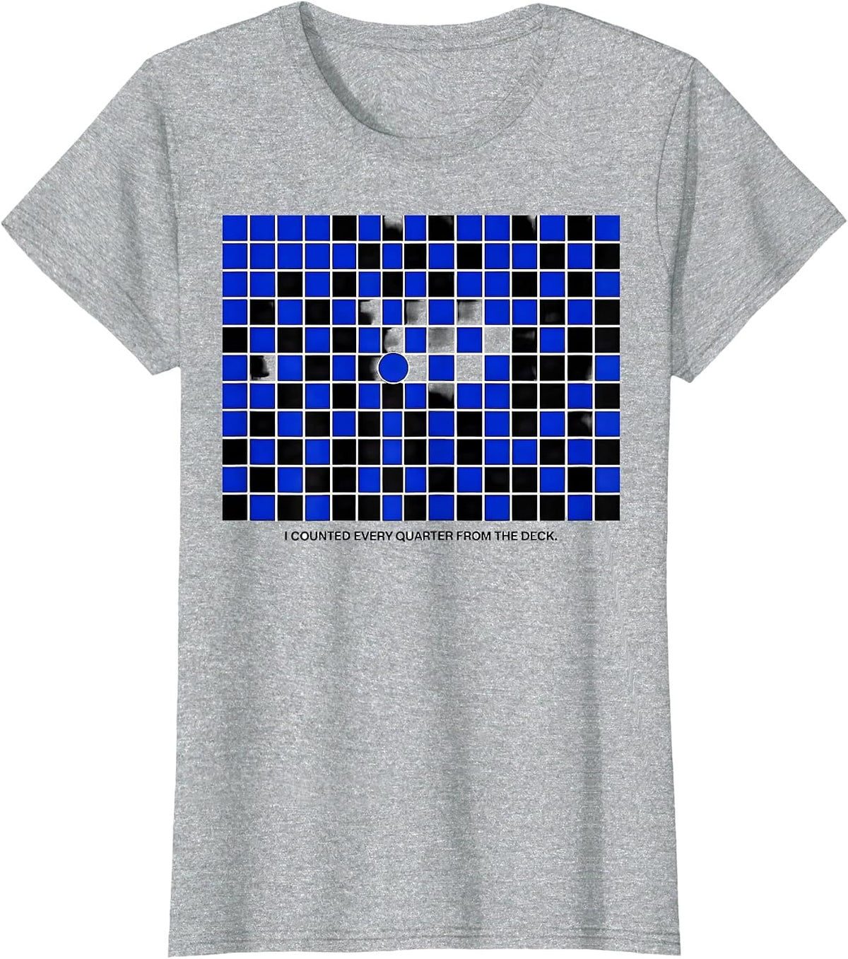 Women's I Counted Every Quarter From The Deck Funny Water Polo T-Shirt - Heather Grey
