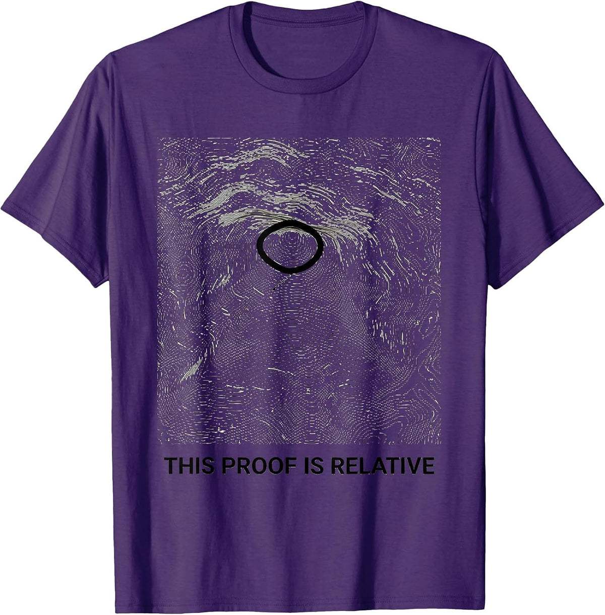 This Proof Is Relative Funny Smart Person Science Nerd T-Shirt - Purple
