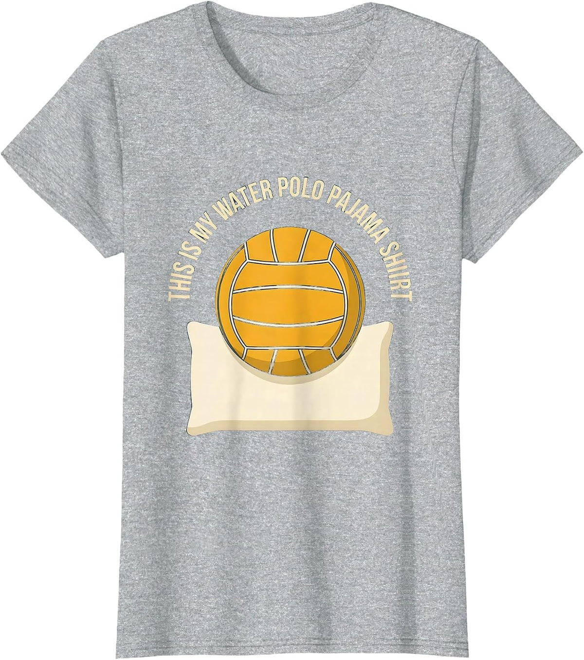 This Is My Water Polo Pajama Shirt Youth Sport Gift T-Shirt - Heather Grey